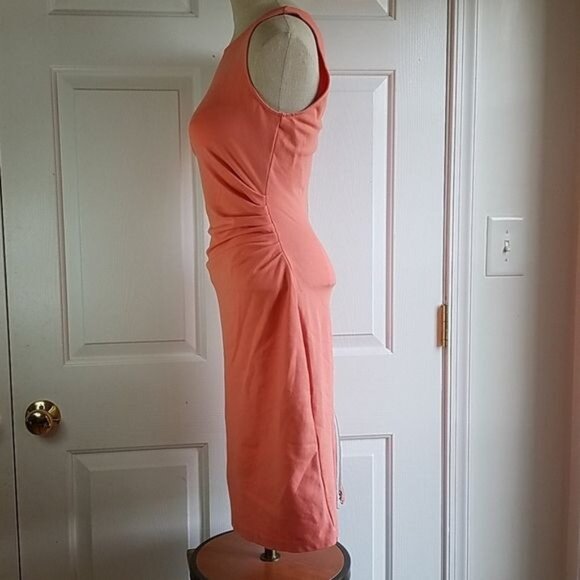 Dress Kenneth Cole New York Sleeveless Zip Up Back Salmon Women's WOMAN'S 4 - Picture 4 of 9